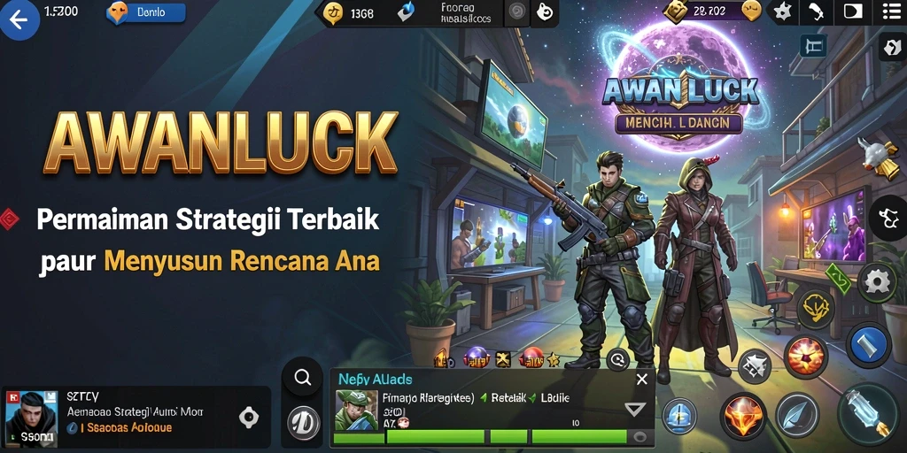 Tampilan gameplay strategi AWANLUCK yang mendebarkan dan menantang.