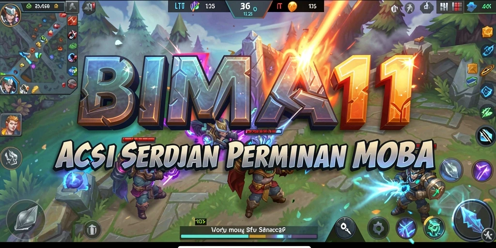 Gameplay memukau BIMA11 dengan aksi seru di arena MOBA.
