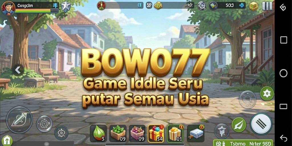 Tampilan gameplay <strong>BOWO77</strong> dengan elemen idle yang menarik.