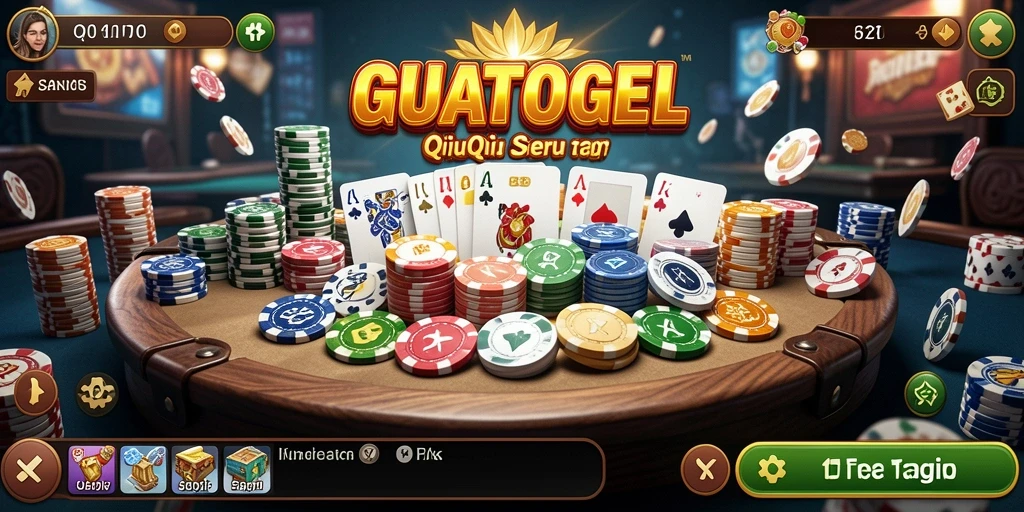 Tampilan menawan dari gameplay QiuQiu GUATOGEL.