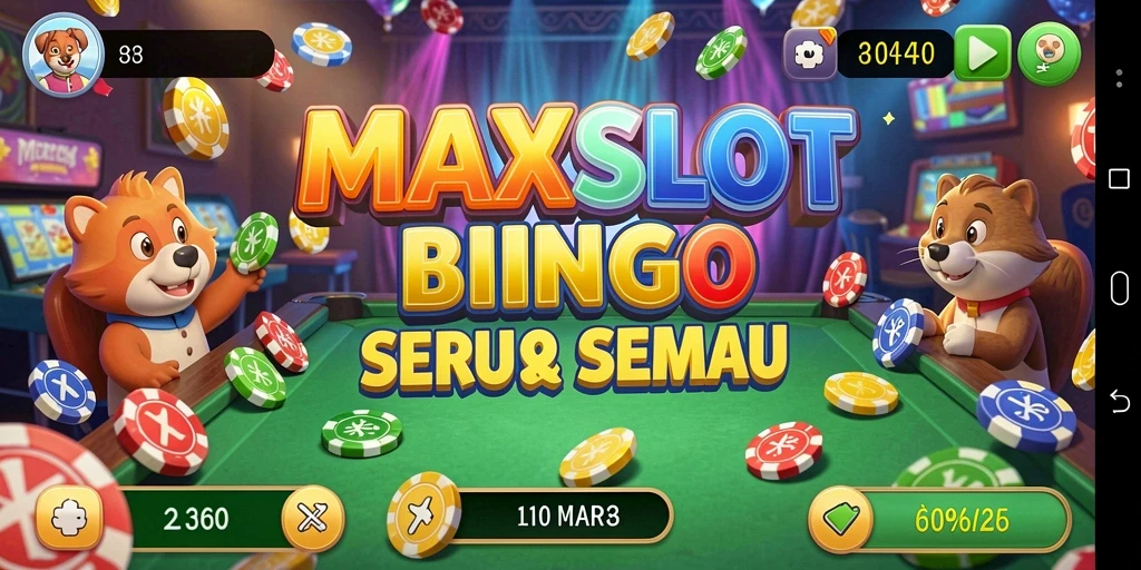 Tampilan gameplay seru dan interaktif dari MAXSLOT.