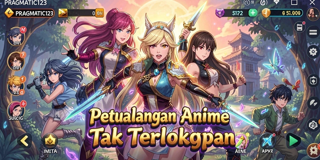Tampilan gameplay menarik di dunia Anime PRAGMATIC123.