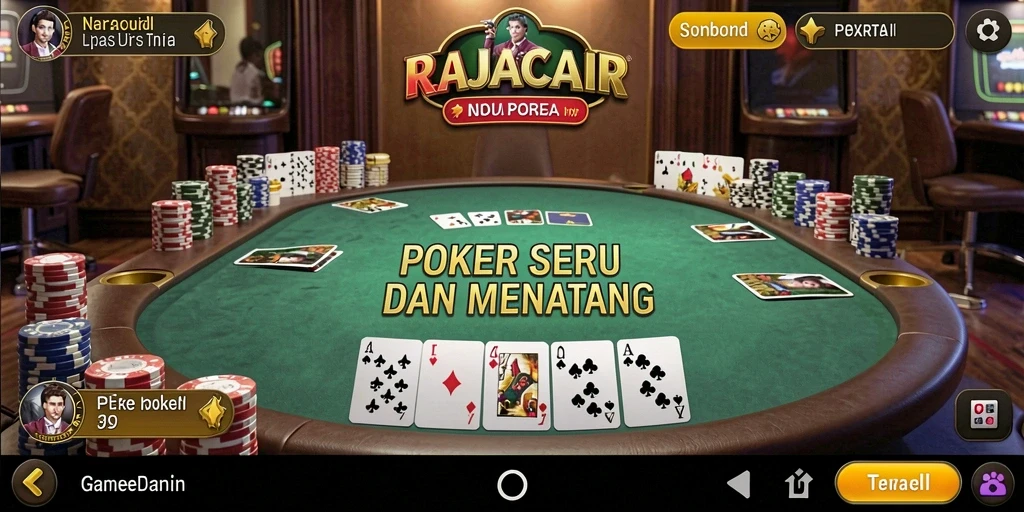 Tampilan gameplay yang menegangkan dan seru di RAJACAIR.