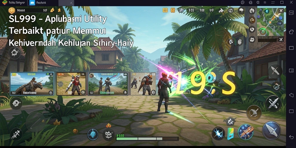 Screenshot SL999 menunjukkan tampilan antarmuka yang intuitif dan fitur-fitur utama aplikasi Utility.