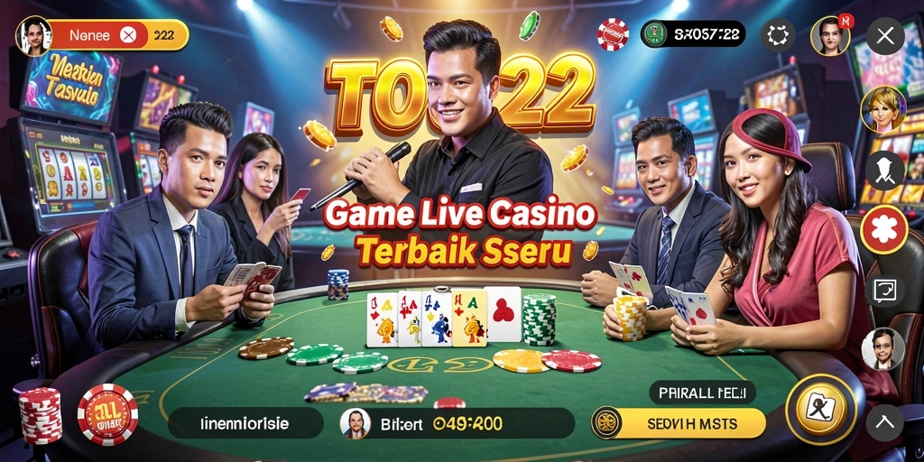 Tampilan gameplay Live Casino di TOTO22 yang mendebarkan.